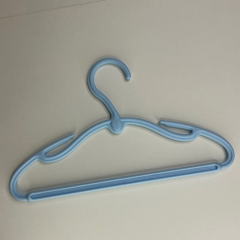 Blue Plastic Baby Hangers Kids 48 Pack Notched Slim Design 11.5 Inch - Picture 4 of 10